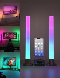 ALANTOP Wi-Fi RGB Gaming Light Bars with Sync Mode