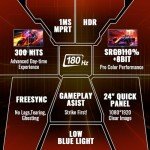 SANSUI 24" 180Hz Gaming Monitor with FreeSync