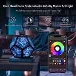 RGB Dodecahedron Gaming Desk Lamp – Colorful Ambiance
