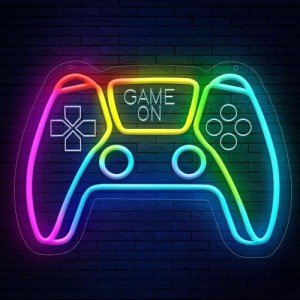 Lumoonosity Neon LED Gaming Sign with Timer