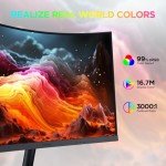 KOORUI 24" Full HD Curved Gaming Monitor