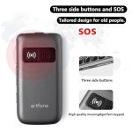 Artfone 4G Senior Flip Phone with SOS Button