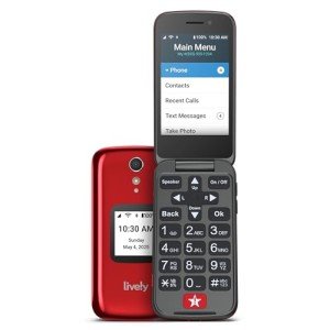 Lively Jitterbug Flip2 - Senior-Friendly Red Phone