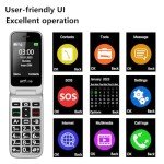 Artfone 4G Senior Flip Phone with SOS Button