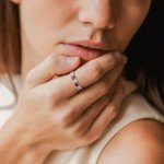 Ruby Wedding Band in Sterling Silver, Size 10