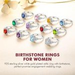 July Birthstone Ruby Ring in Sterling Silver