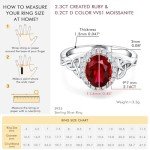 July Birthstone Ruby Ring in Sterling Silver