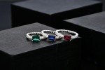 18K White Gold Plated Ruby Ring for Women