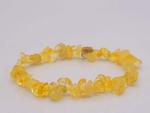 Handmade Citrine Crystal Stretch Bracelet