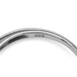 Octagon Blue Sapphire Sterling Silver Solitaire Ring, Size 8