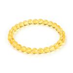 Yellow Citrine Beaded Stretch Bracelet - Chakras Healing Crystal