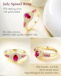Gold Oval Halo Ruby Engagement Ring for Women
