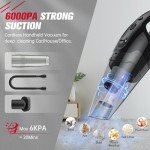 Cordless Rechargeable Handheld Vacuum with LED