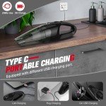 Cordless Rechargeable Handheld Vacuum with LED