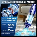 Cordless Handheld Vacuum with Powerful 16000Pa Suction