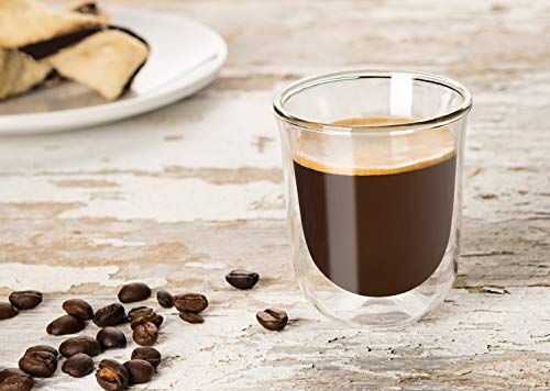 JoyJolt Double-Walled Espresso Glasses - 2 Pack