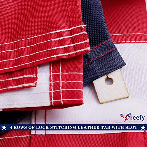 Embroidered American Flag for Indoor/Outdoor Use