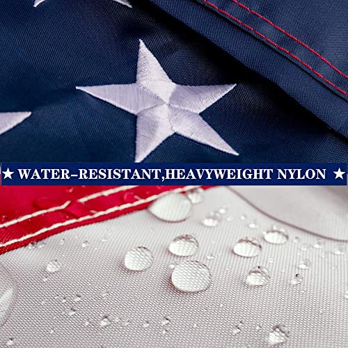 Embroidered American Flag for Indoor/Outdoor Use