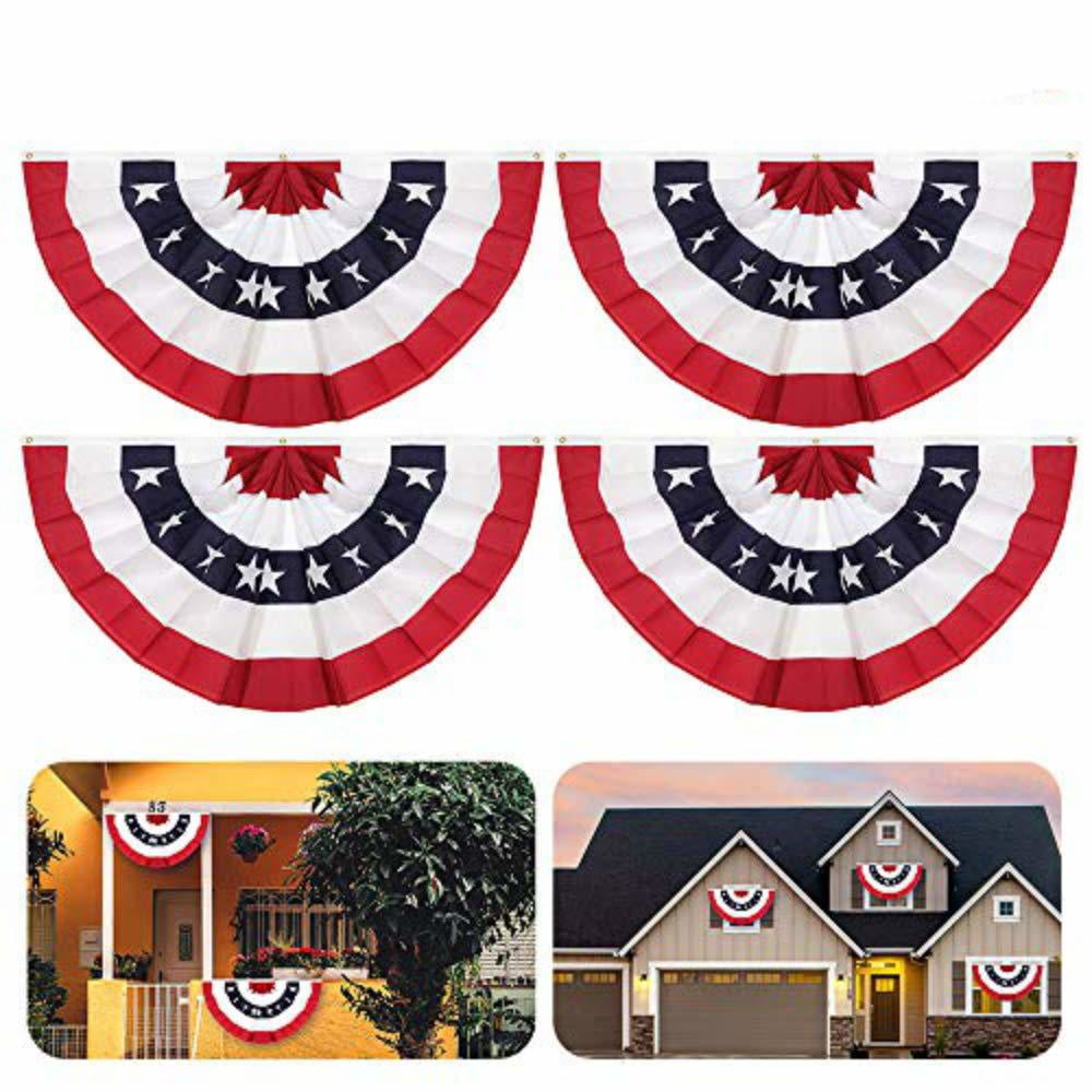 4th of July Patriotic Fan Flag Set