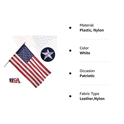 Embroidered American Flag for Indoor/Outdoor Use