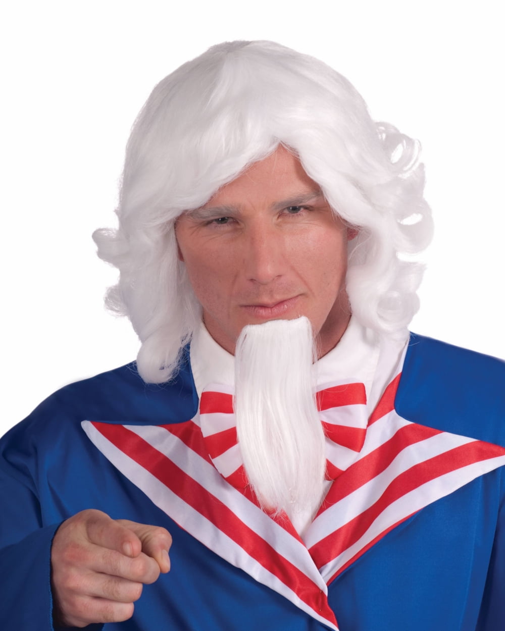 Patriotic Uncle Sam Wig and Beard Set