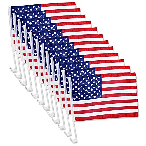 4th of July Car Flag Set (12)