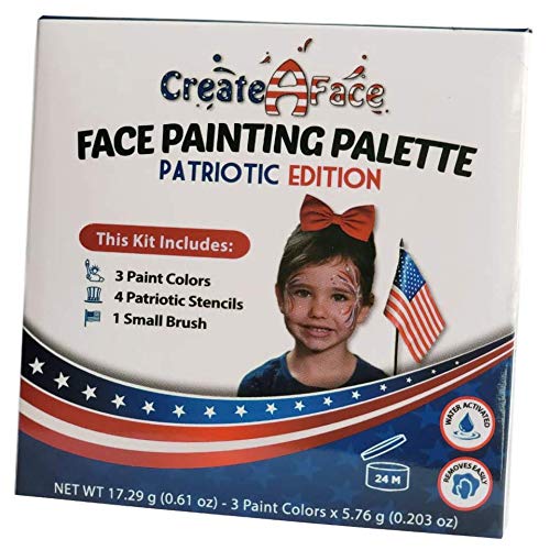 Patriotic Face Paint Set for Holidays