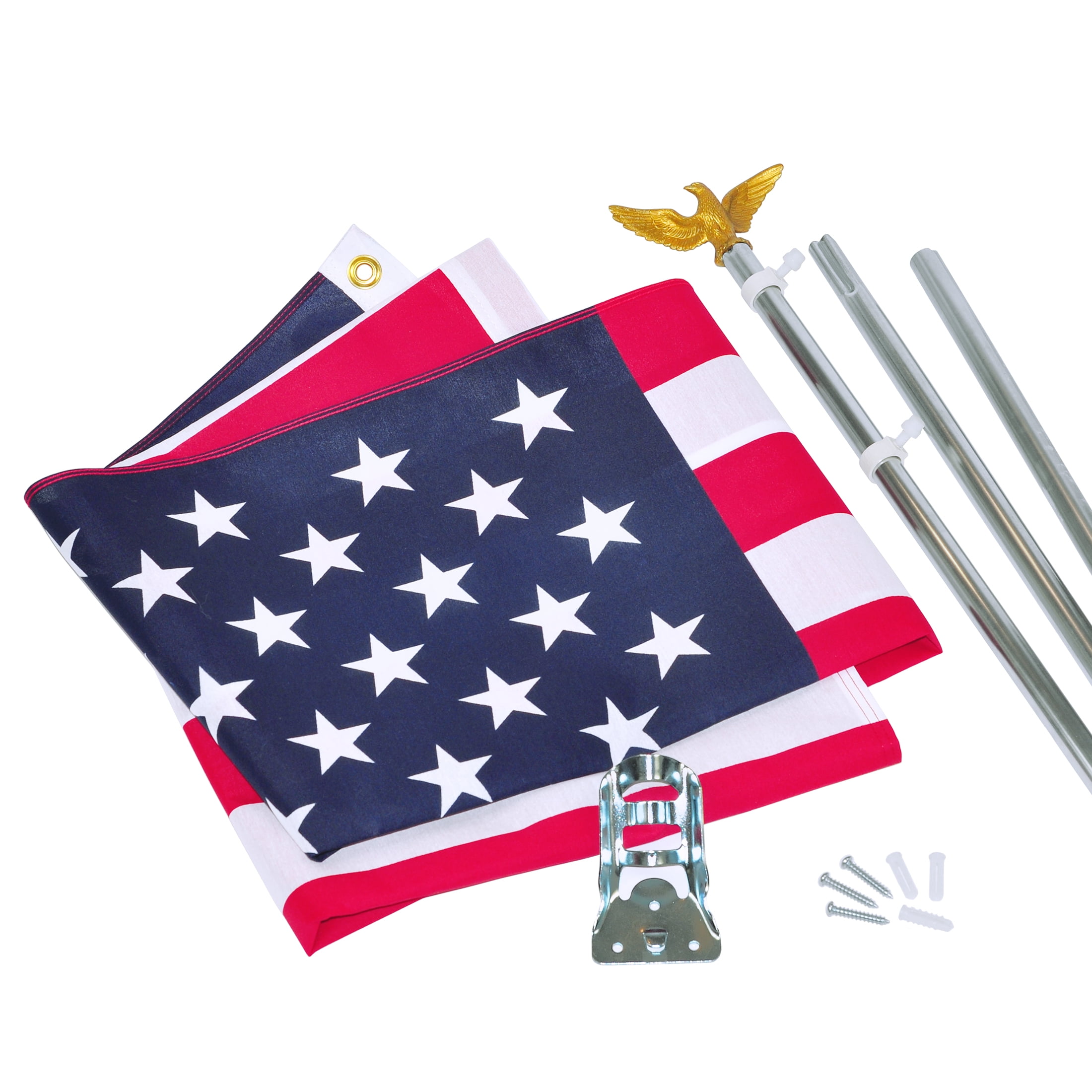 US Flag, Pole & Eagle Set by Annin