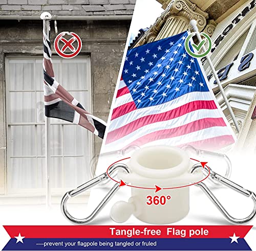 5ft Tangle-Free American Flagpole Kit