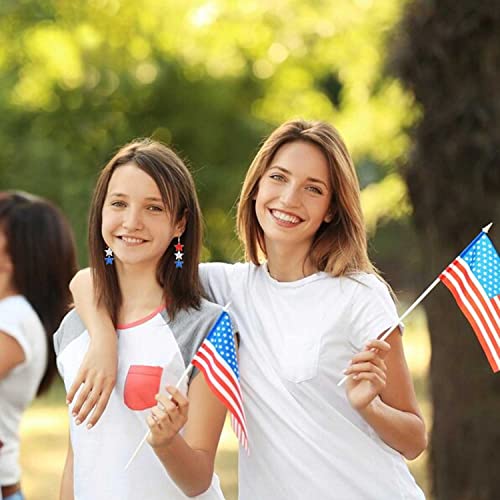 Patriotic Acrylic Earrings for Independence Day
