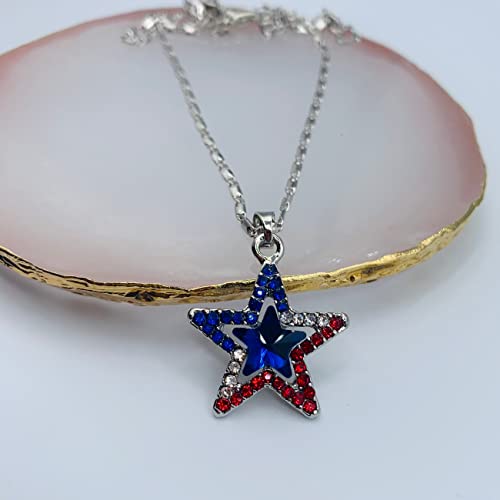 USA Flag Necklace for Women