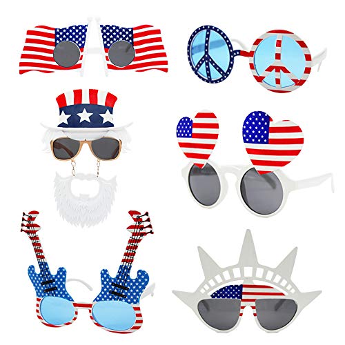 Patriotic Party Sunglasses - 6 Pack