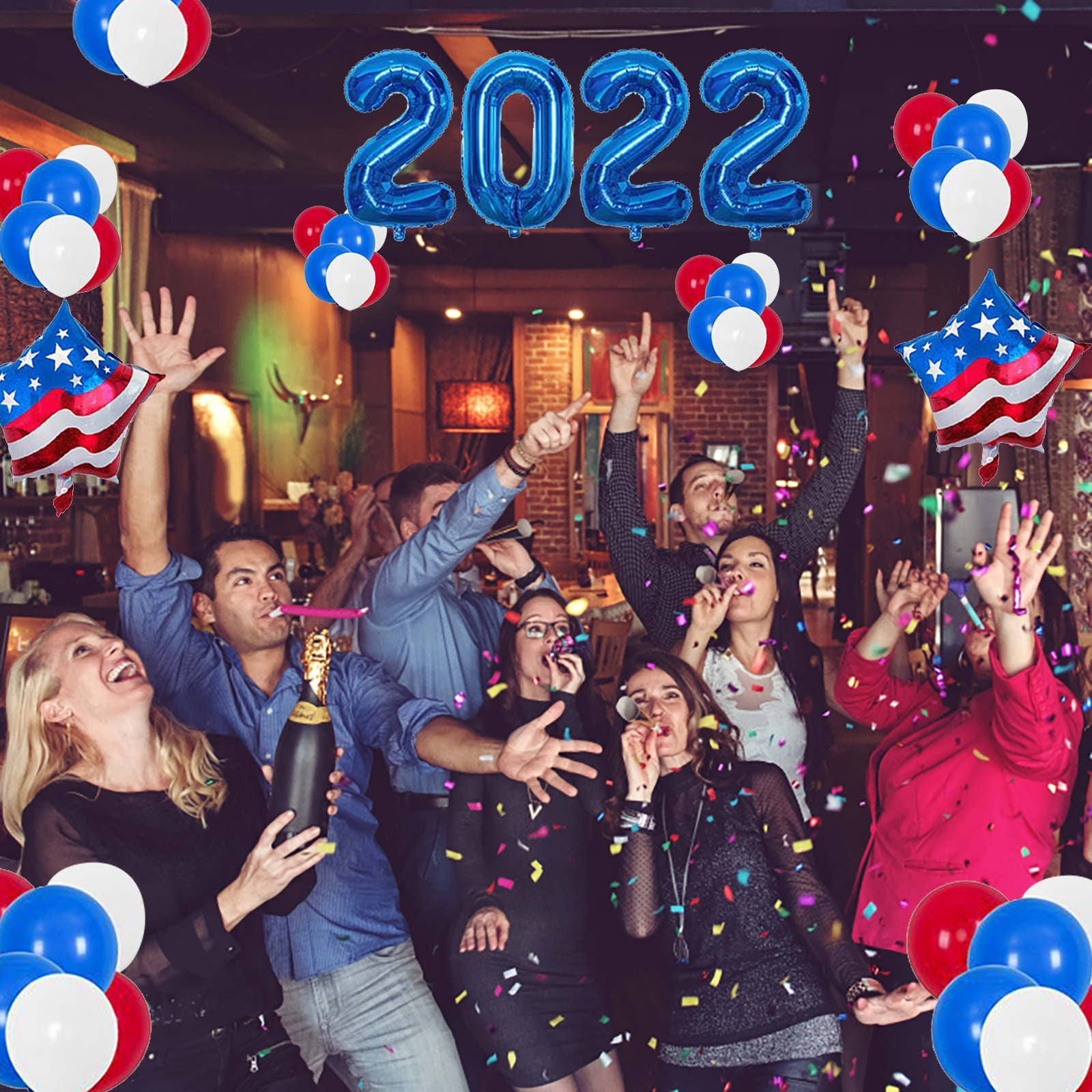 Patriotic Balloon Garland Kit for July 4th