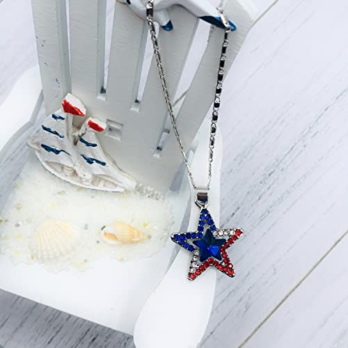 USA Flag Necklace for Women