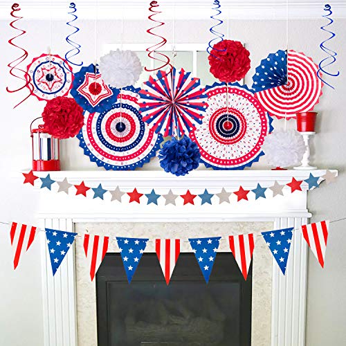 29 Piece Patriotic Decoration Set for July 4th