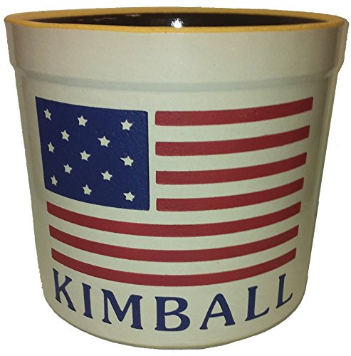 2 Gallon Personalized Stoneware Crock - American Flag