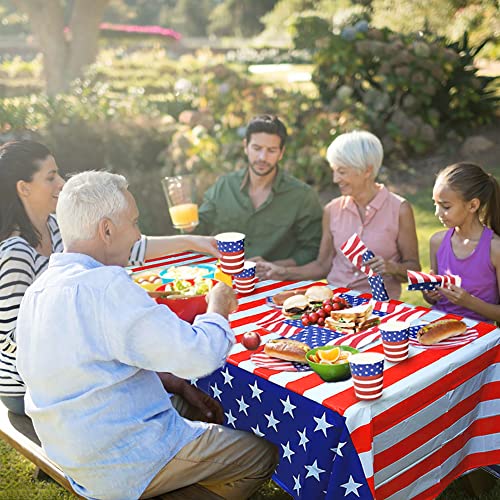 Patriotic Disposable Dinnerware Set - 74 PCS