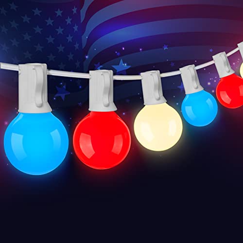 Patriotic Outdoor String Lights - 25ft