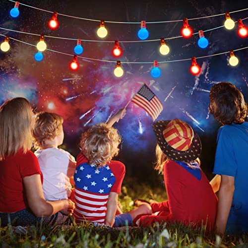 Patriotic Outdoor String Lights - 25ft