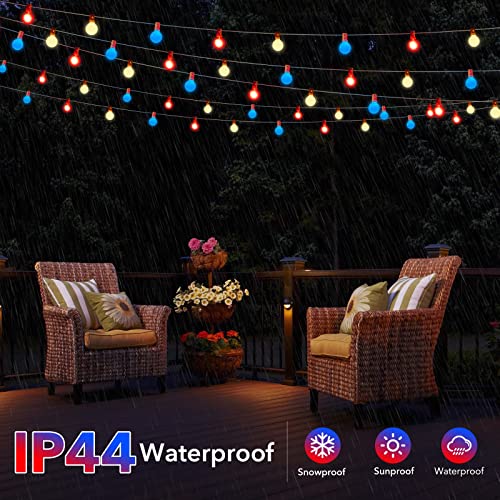 Patriotic Outdoor String Lights - 25ft