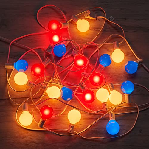 Patriotic Outdoor String Lights - 25ft