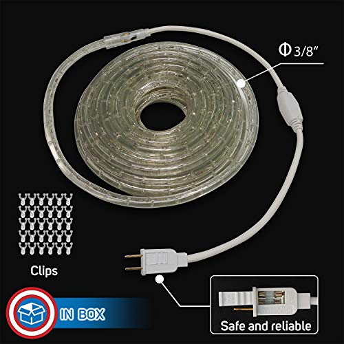 Patriotic LED Rope Lights Kit for July 4th Decoration