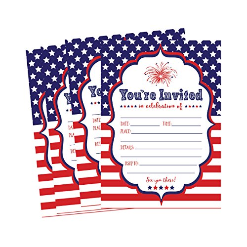 50 4th of July BBQ Invitations