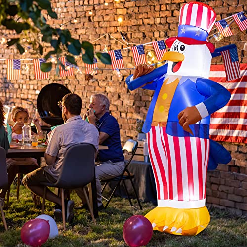 6FT Tall American Bald Eagle Inflatable Decoration