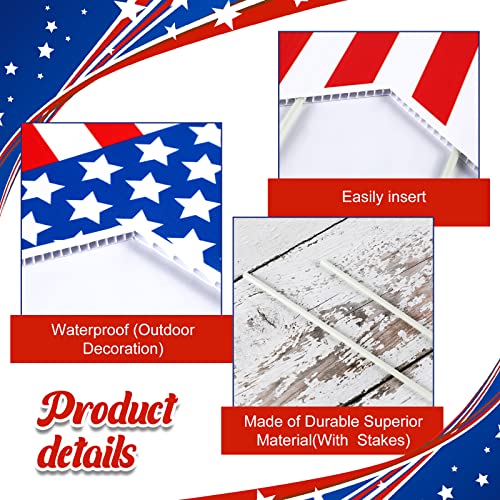 Reusable Patriotic Outdoor Yard Signs
