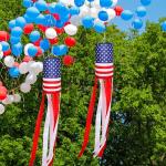 American Flag Windsocks for 4th of July