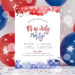 Customizable 4th of July Party Invitation Template