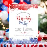 Customizable 4th of July Party Invitation Template