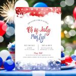 Customizable 4th of July Party Invitation Template
