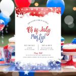 Customizable 4th of July Party Invitation Template